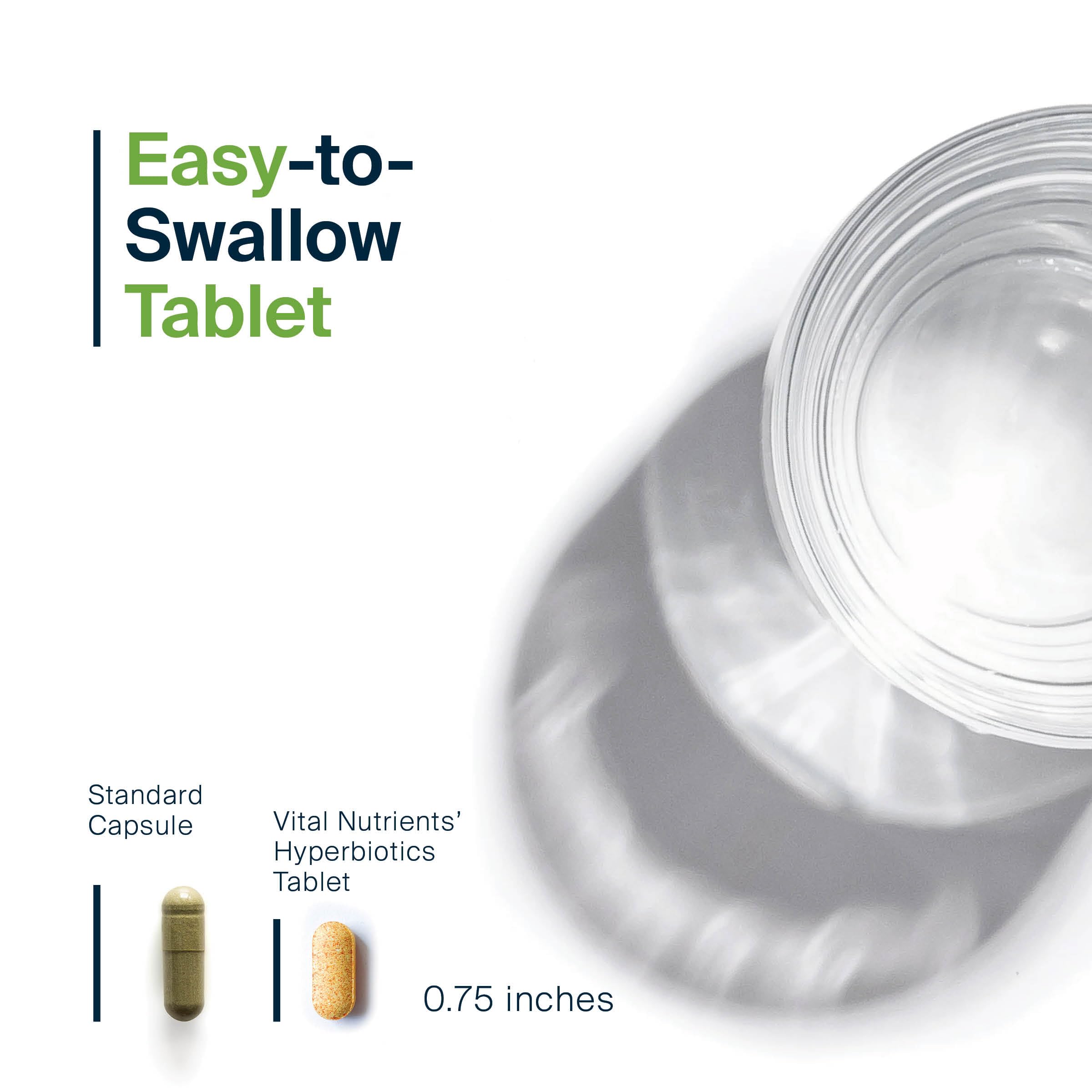 Hyperbiotics Probiotic for Men capsule size comparison