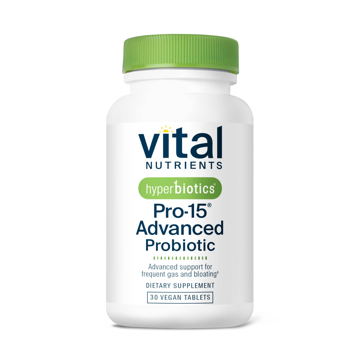 Hyperbiotics Probiotic Supplement front view with 30 capsules