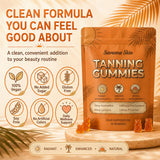 Hyuikiu Savanna Skin Tanning Gummies close-up of gummy texture