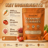 Hyuikiu Savanna Skin Tanning Gummies side view with dosage details