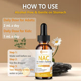 Hywebvctok Liquid NAC Drops 1000 mg with natural orange flavour