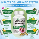 Hywebvctok Lymphatic Drainage Supplements 1540mg capsules in hand