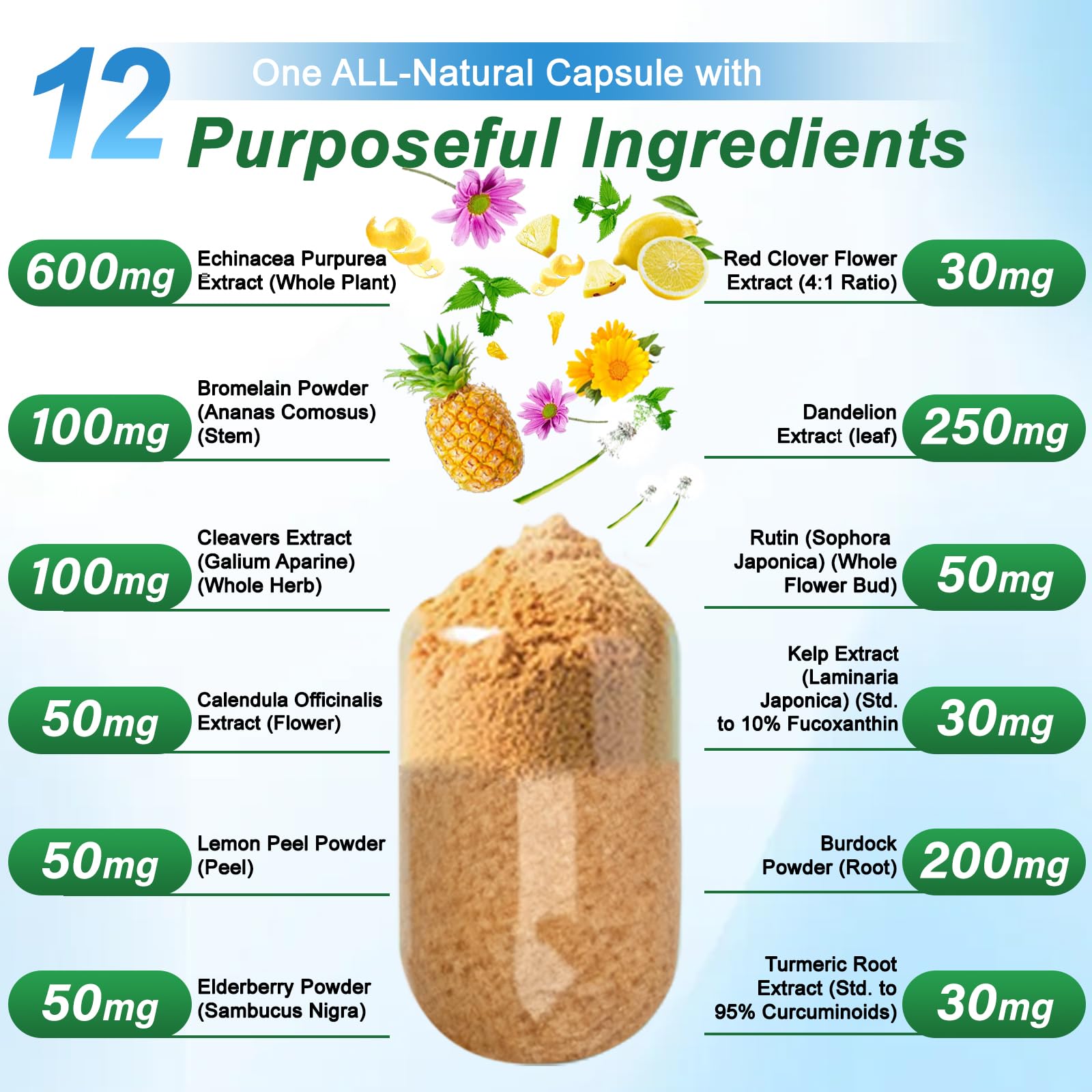 Hywebvctok Lymphatic Drainage Supplements 1540mg packaging