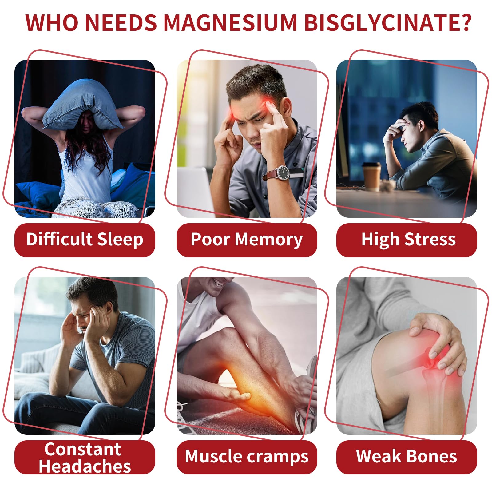 Hywebvctok Magnesium Bisglycinate Gummies with vitamin B6, C & D3