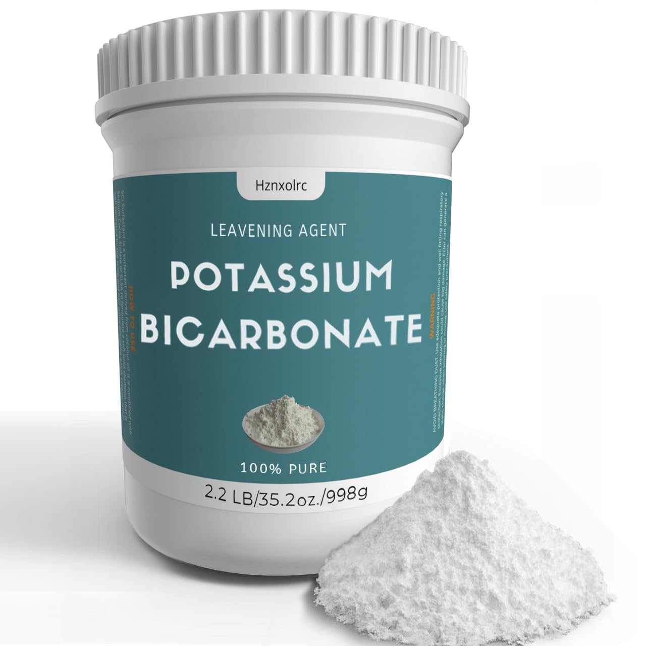 Hznxolrc Potassium Bicarbonate Powder 998g front view