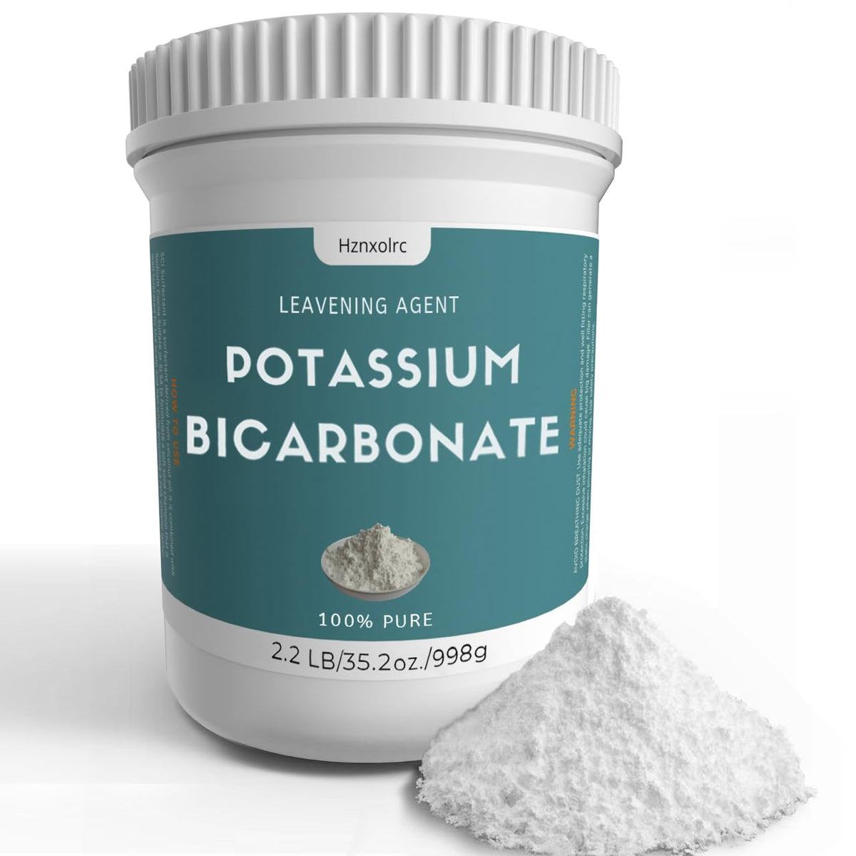 Hznxolrc Potassium Bicarbonate Powder 998g front view