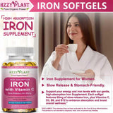 HZZYPLANT Iron Softgels 65mg side view