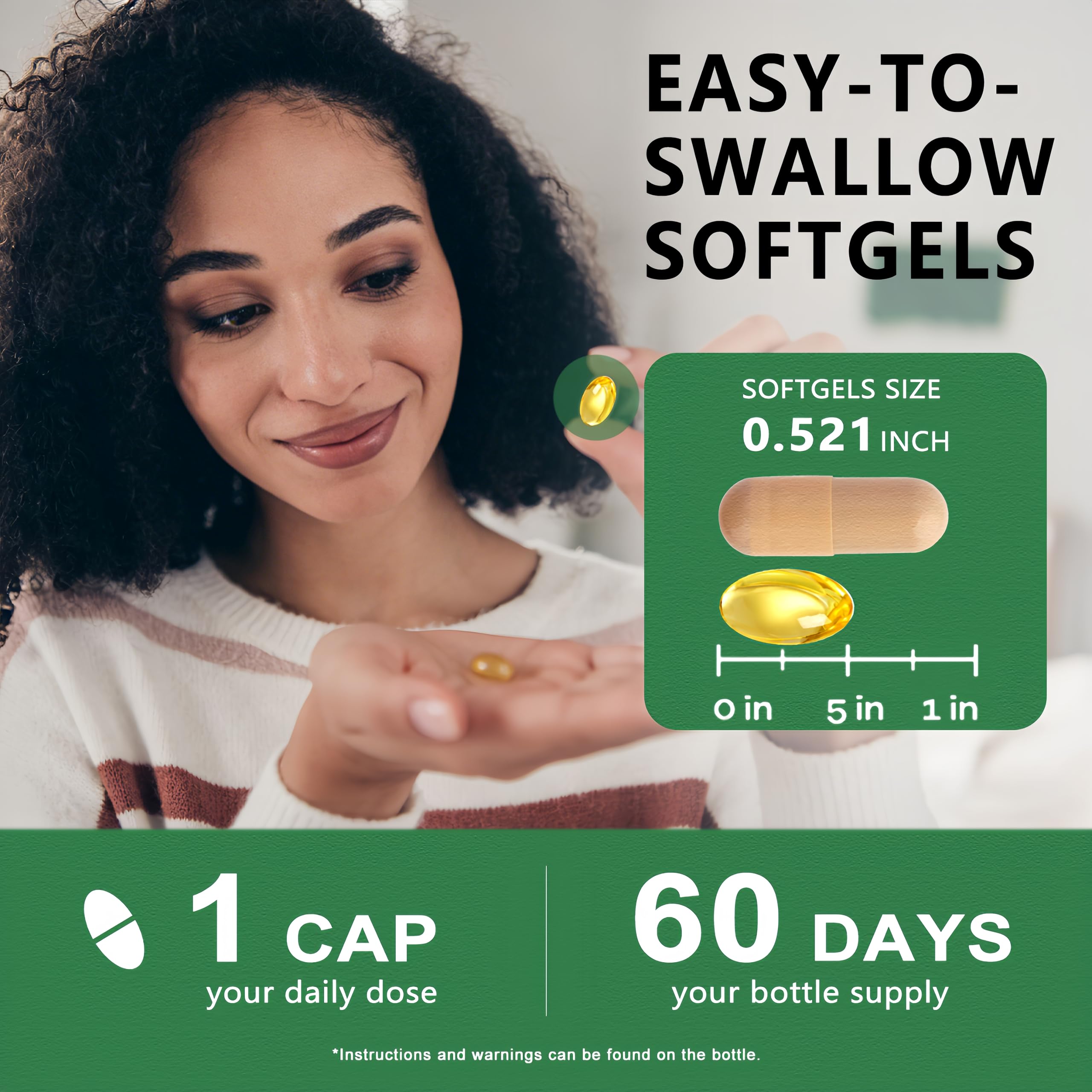 HZZYPLANT L-Theanine Softgels 400mg with a measuring spoon