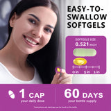 HZZYPLANT Liver Softgels open bottle with softgels visible