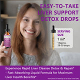HZZYPLANT Liver Support Liquid Drops 100g with ingredients list