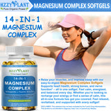 HZZYPLANT Magnesium Complex Softgels side view showing softgel