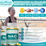 HZZYPLANT NAC Softgels 1200mg back view of packaging