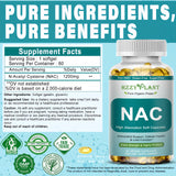 HZZYPLANT NAC Softgels 1200mg lifestyle scene with water