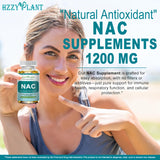 HZZYPLANT NAC Softgels 1200mg side view of softgel