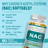 HZZYPLANT NAC Softgels 1200mg softgel in hand