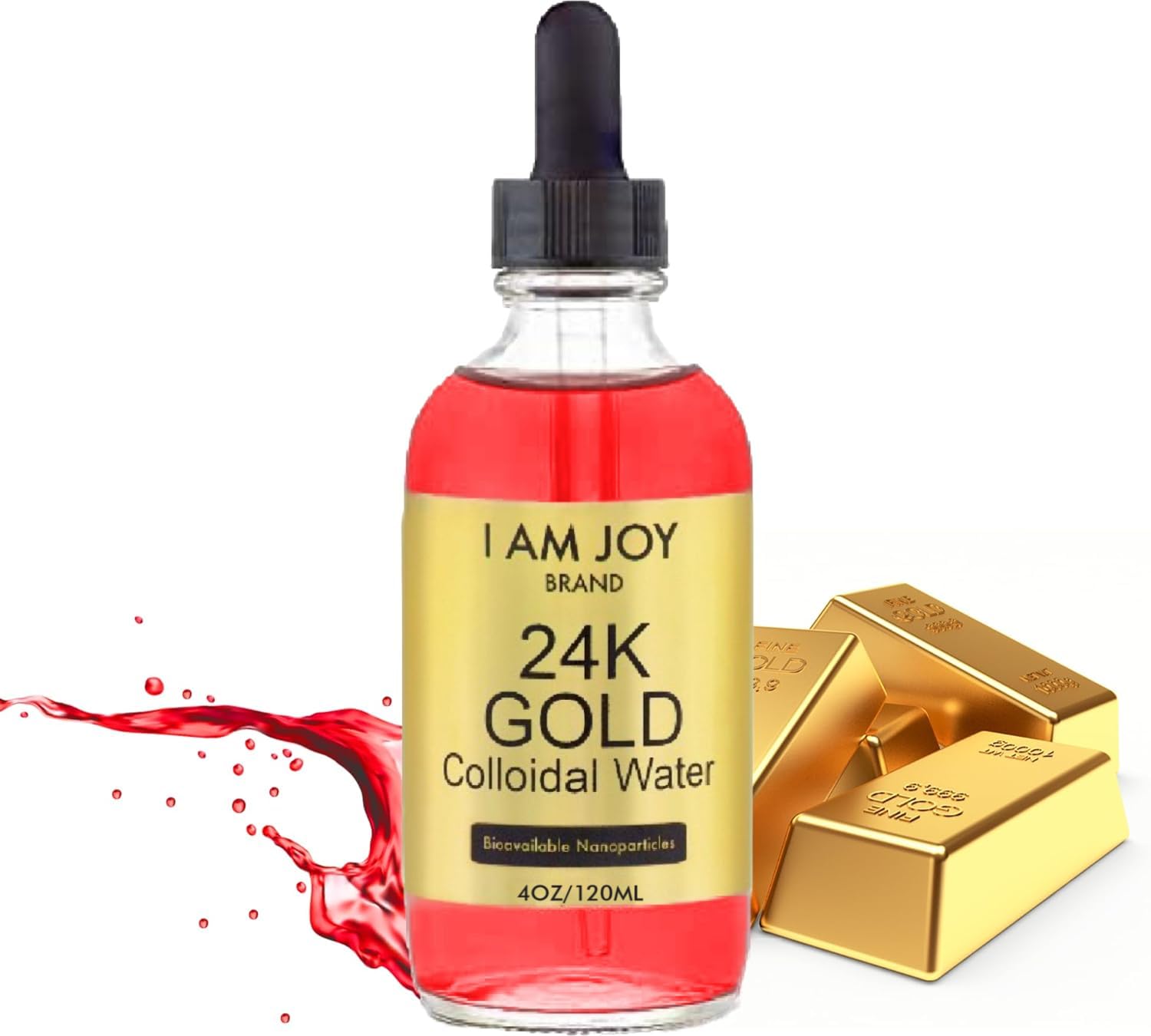 I Am Joy co. Colloidal Gold 250ml front view