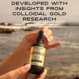 I Am Joy co. Colloidal Gold Ormus bottle top view