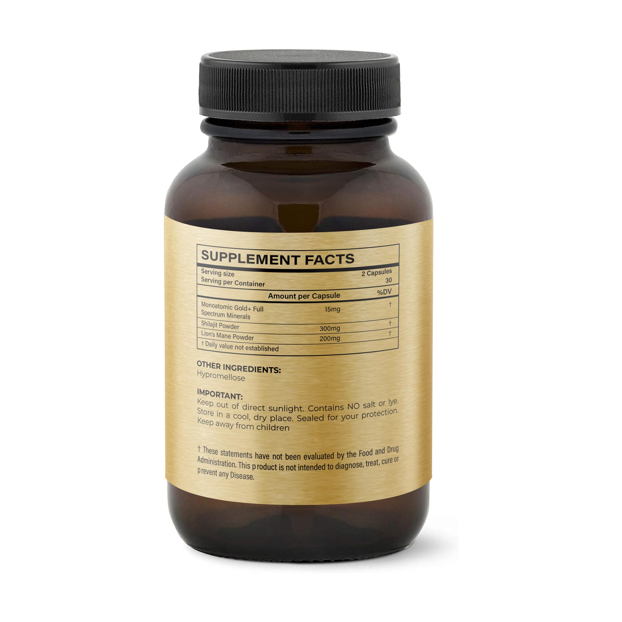 I Am Joy co. Gold Supplement displayed in a wellness setting