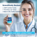 I LOVE HEALTH NAD+ Supplement capsules in a hand