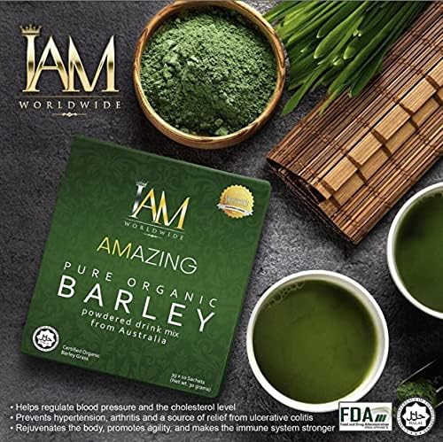 IAM WORLDWIDE Young Barley Grass Supplement 30g ingredients list