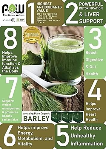IAM WORLDWIDE Young Barley Grass Supplement 30g serving suggestion