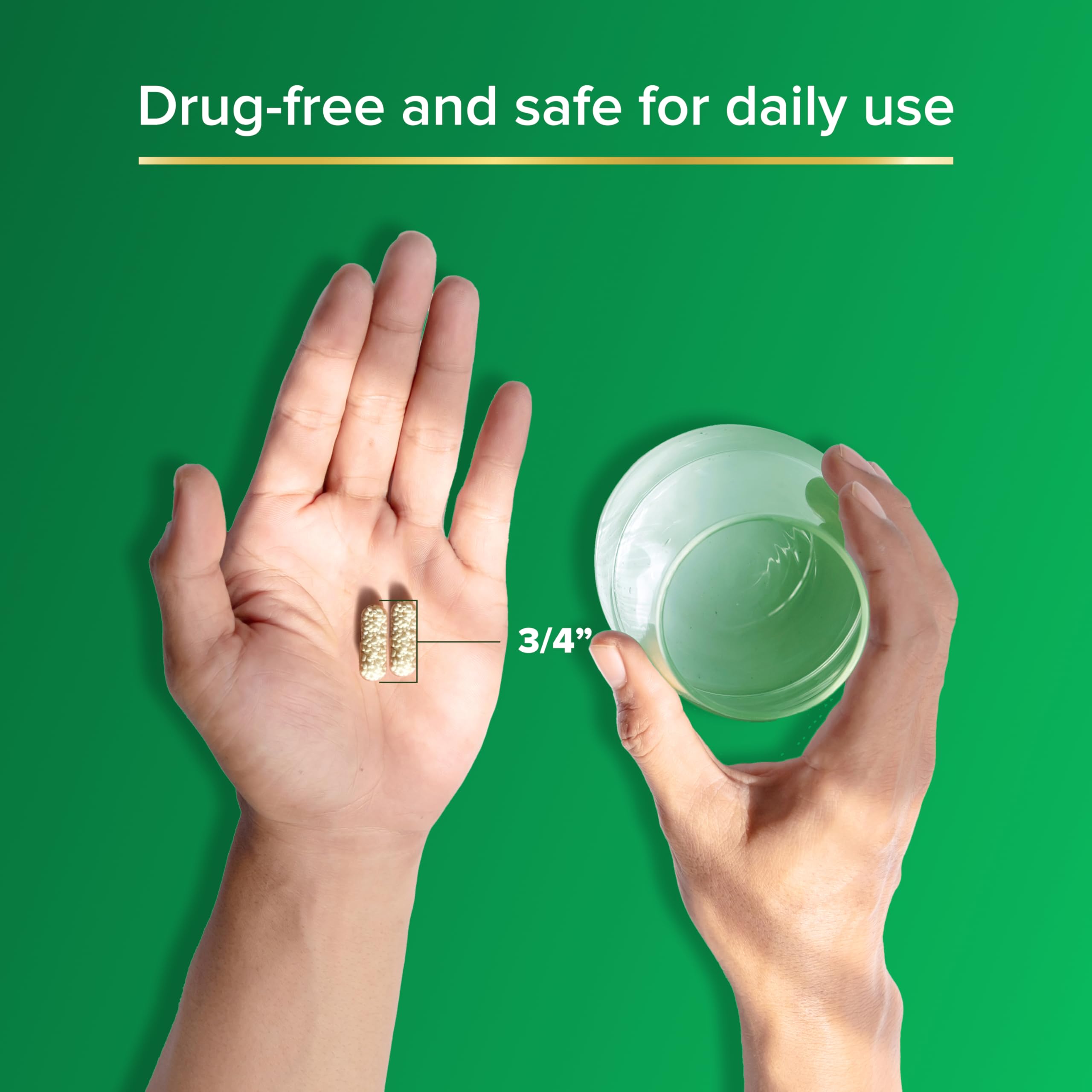 IBgard Daily Supplement with Vitamin D 32g capsules on a table