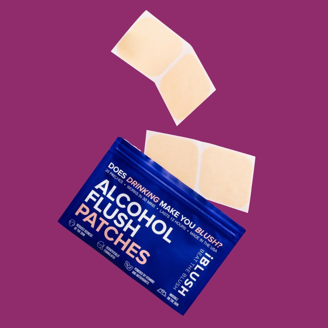 iBLUSH Alcohol Flush Solution Patch application instructions