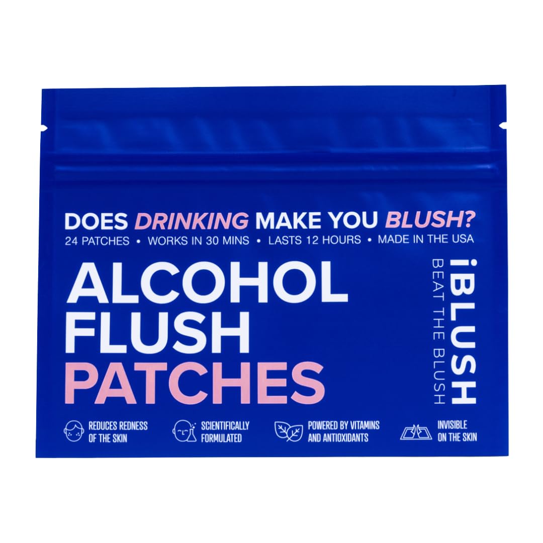 iBLUSH Alcohol Flush Solution Patch packaging front view
