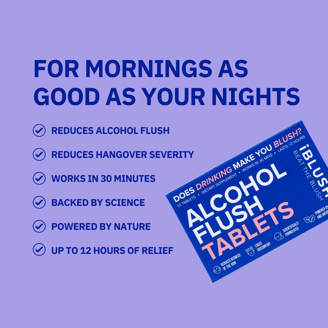 iBLUSH Alcohol Flush Solution Patch with a hand applying it