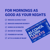iBLUSH Alcohol Flush Solution Patch with a hand applying it