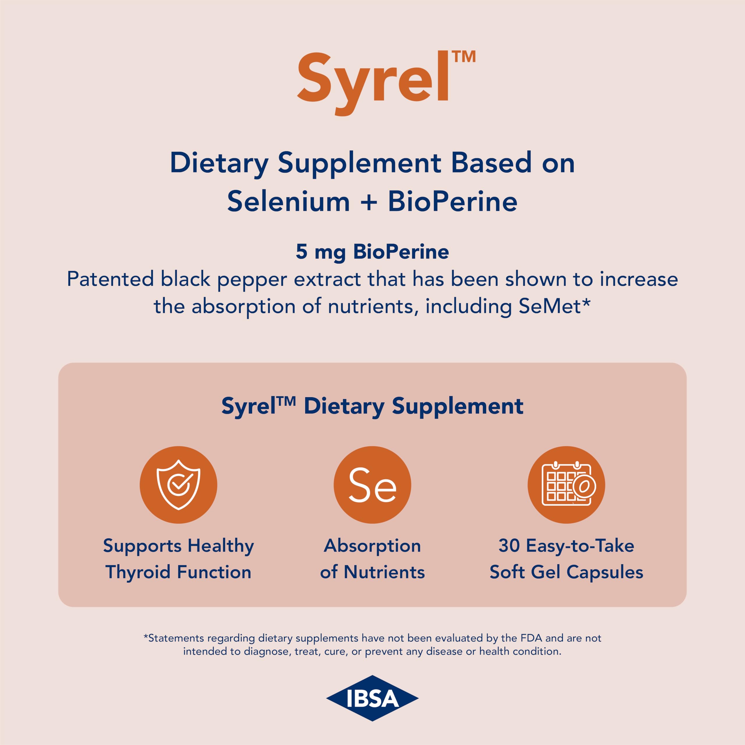 Ibsa Syrel Selenium Supplement ingredients list