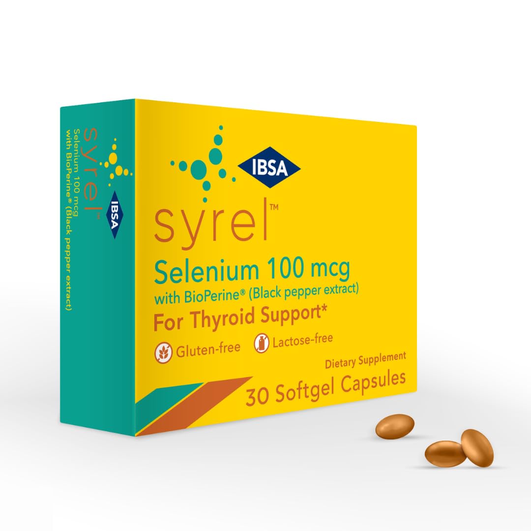 Ibsa Syrel Selenium Supplement soft gel capsules front view