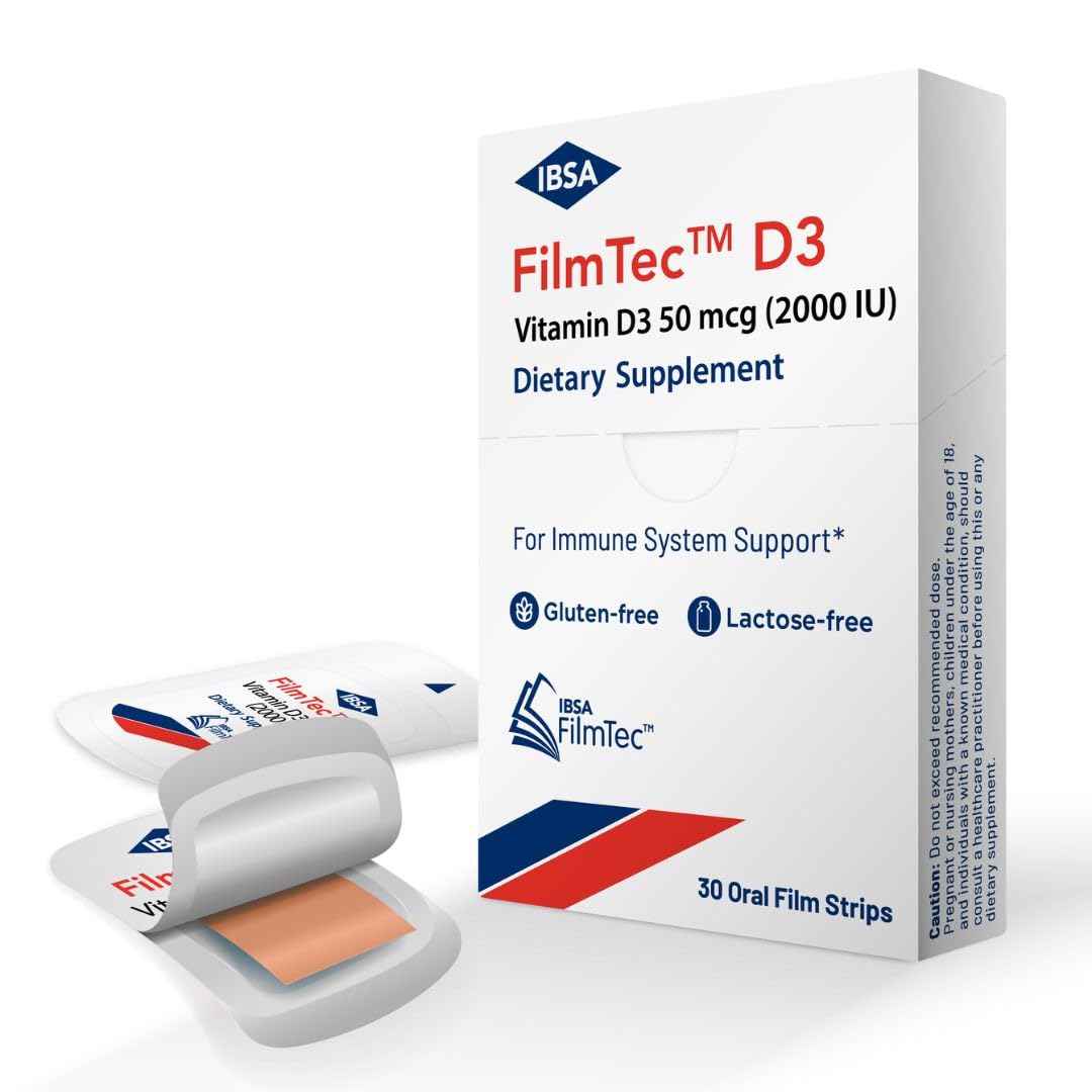 Ibsa Vitamin D3 Oral Dissolving Film Strips packaging front view