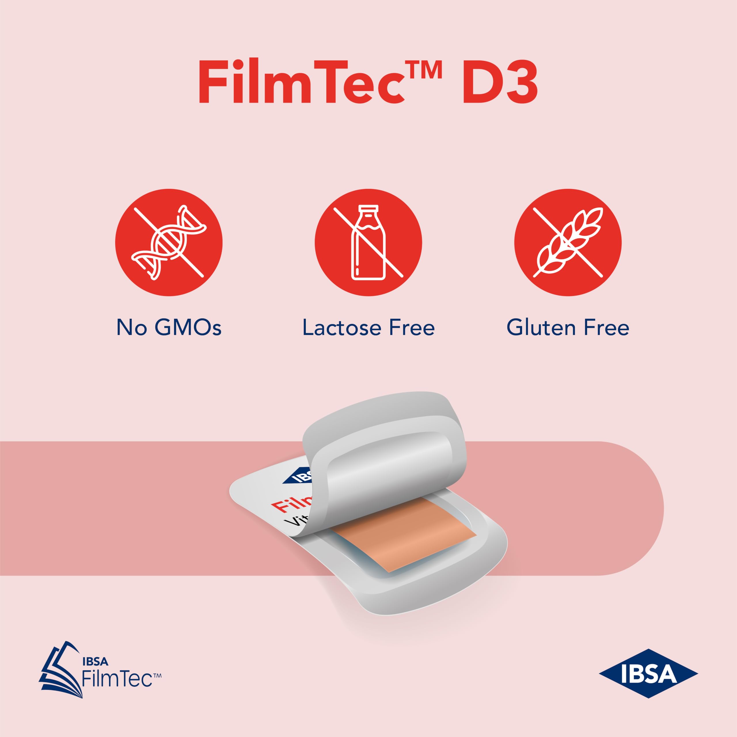 Ibsa Vitamin D3 Oral Dissolving Film Strips side view