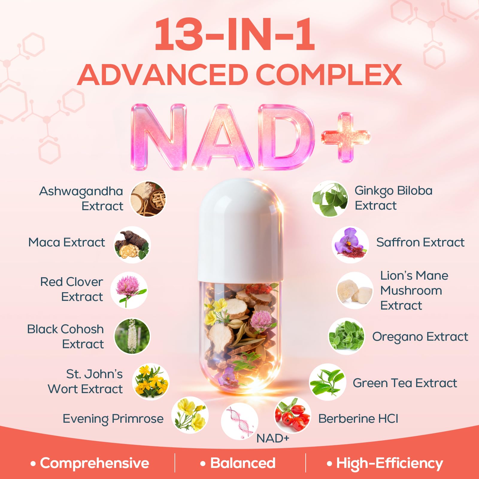 IcarusIvy Liposomal NAD+ for Women capsule on a wooden surface