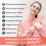 IcarusIvy Liposomal NAD+ for Women lifestyle scene with supplements