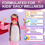 ICKNUTTY Kids Magnesium Gummies side view with ingredients list