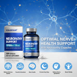 icolorfuled Neuropathy Relief bottle with measuring spoon