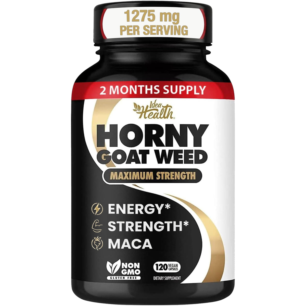 Idea Health Horny Goat Weed capsules front view