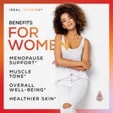 Ideal Infusion DIM Supplement capsules in a spoon