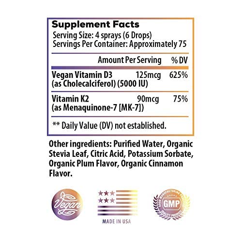 Ideal Infusion Liquid Vitamin D3 & K2 5000mcg bottle with label