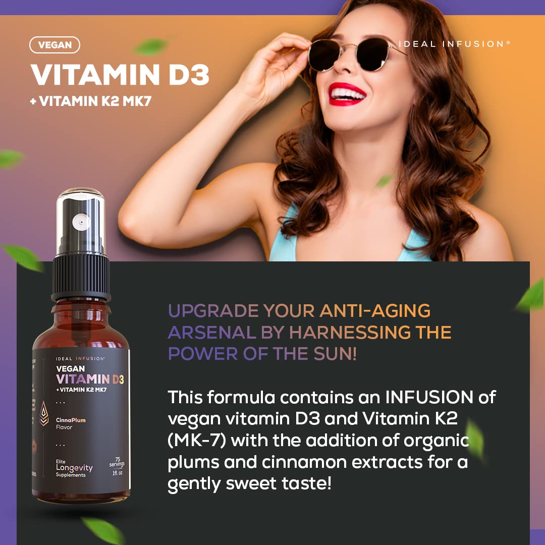 Ideal Infusion Liquid Vitamin D3 & K2 5000mcg sublingual spray nozzle