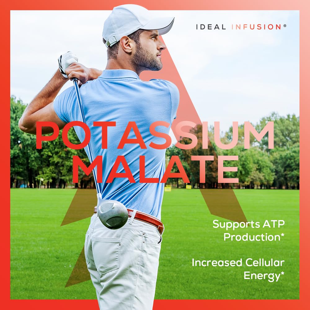 Ideal Infusion Potassium Malate 500mg Capsules with fresh apples