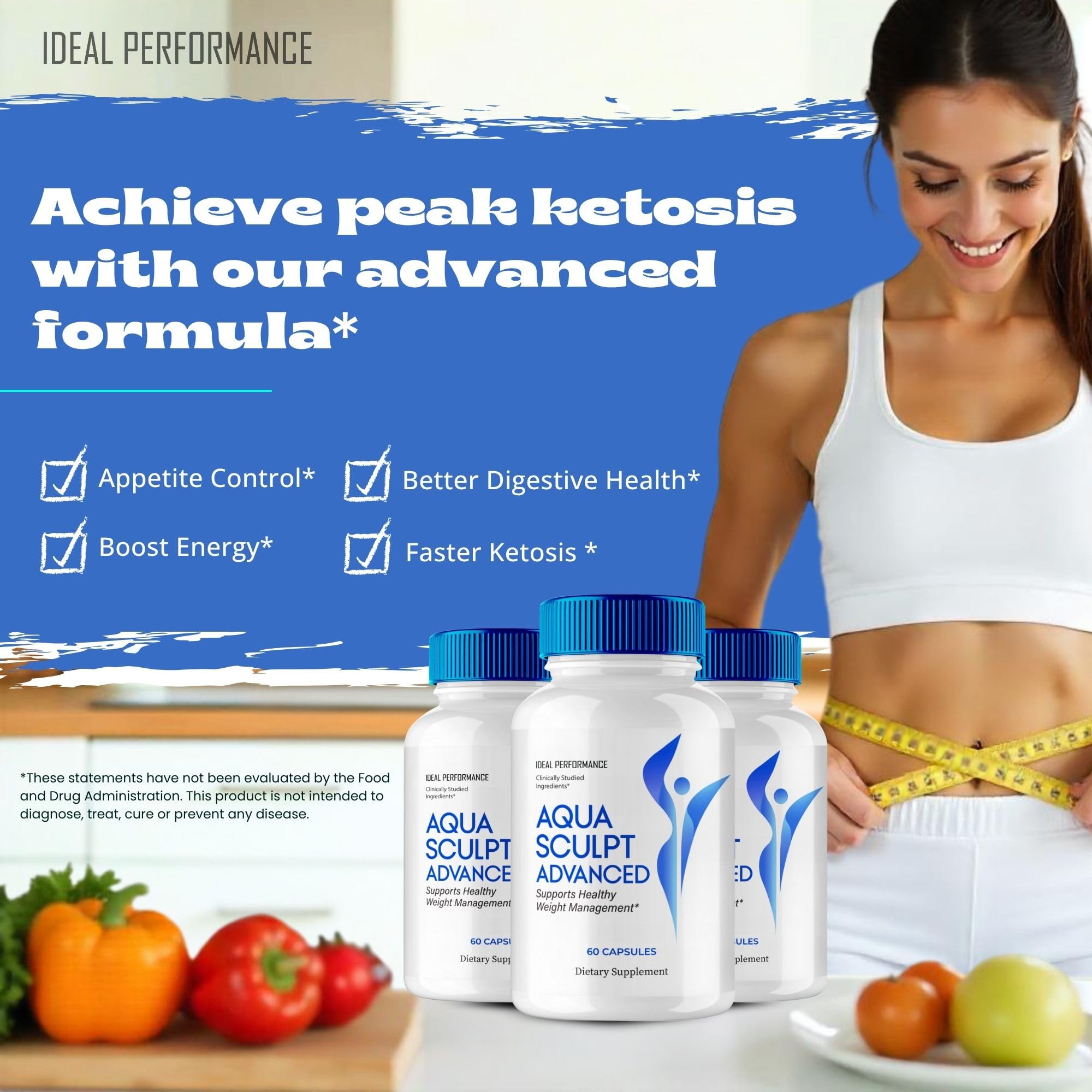 IDEAL PERFORMANCE Aqua Sculpt Capsules in hand