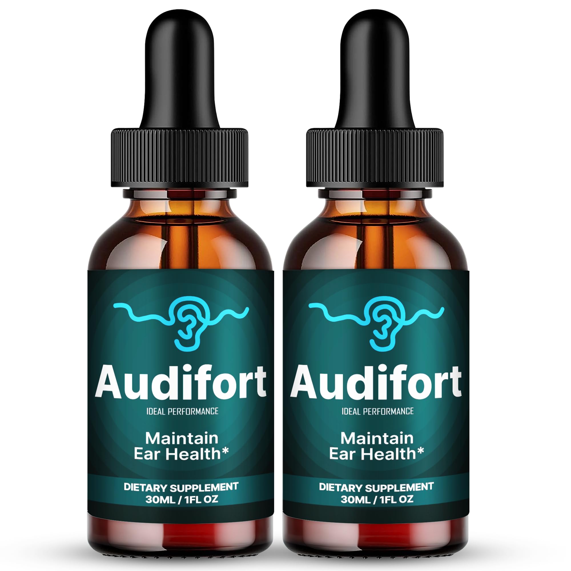 IDEAL PERFORMANCE Audifort Tinnitus Drops front view in packaging