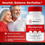 IDEAL PERFORMANCE Balance Flow Supplement Capsules on a wooden table