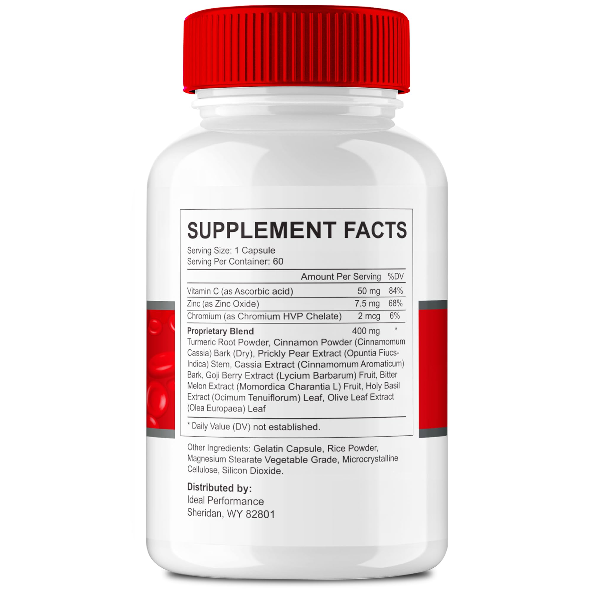 IDEAL PERFORMANCE Balance Flow Supplement Capsules side view