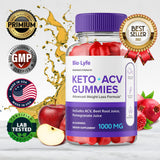 IDEAL PERFORMANCE Biolyfe Keto ACV Gummies close-up of gummies
