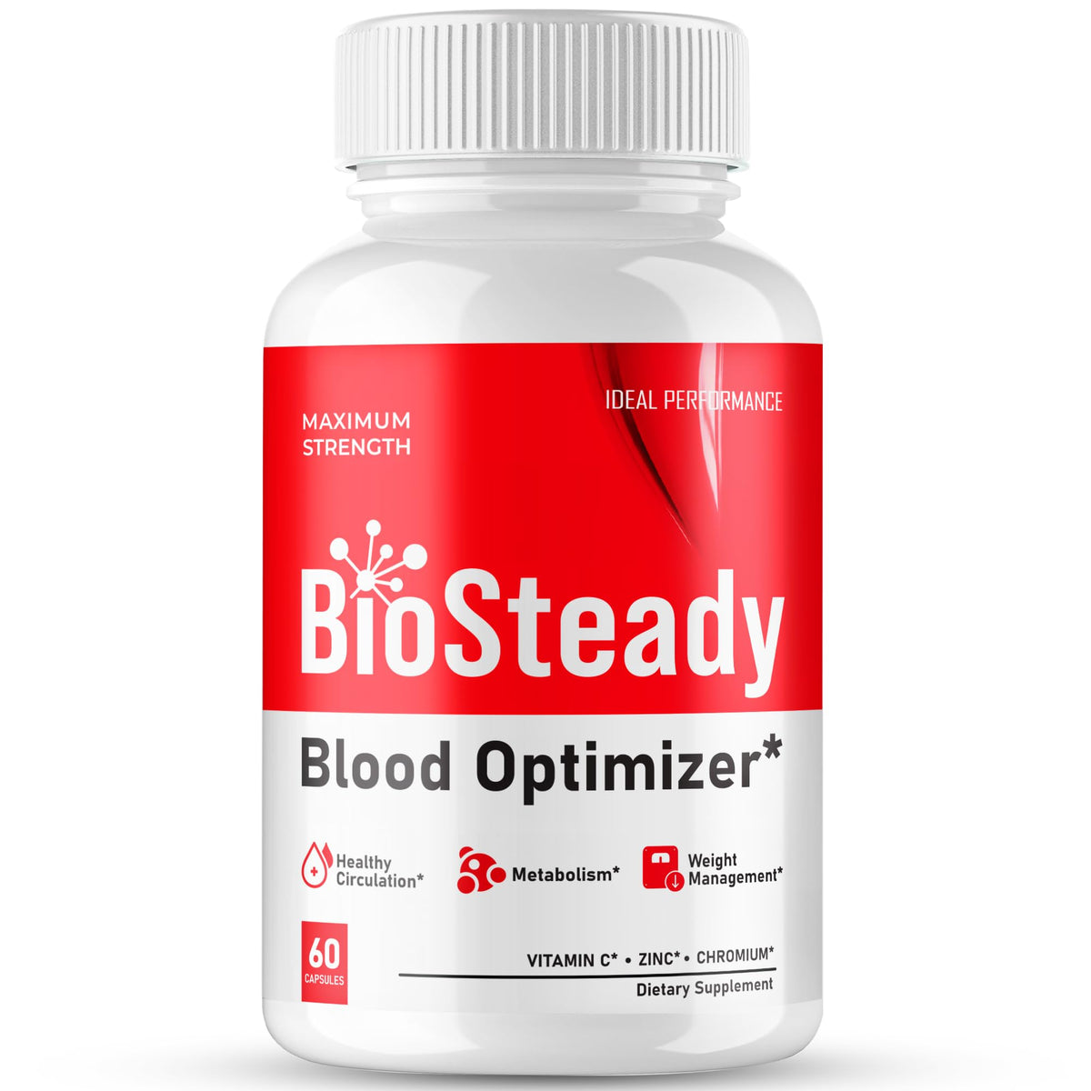 IDEAL PERFORMANCE Biosteady Blood Optimizer Capsules front view