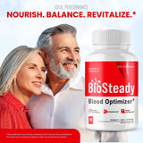 IDEAL PERFORMANCE Biosteady Blood Optimizer Capsules on a table